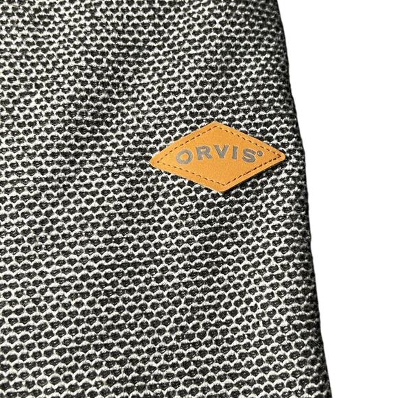 ORVIS Gray &‎ White Pullover Sweater Sherpa Lined 1/4 Zip Men's Size XXL Winter - Picture 8 of 8